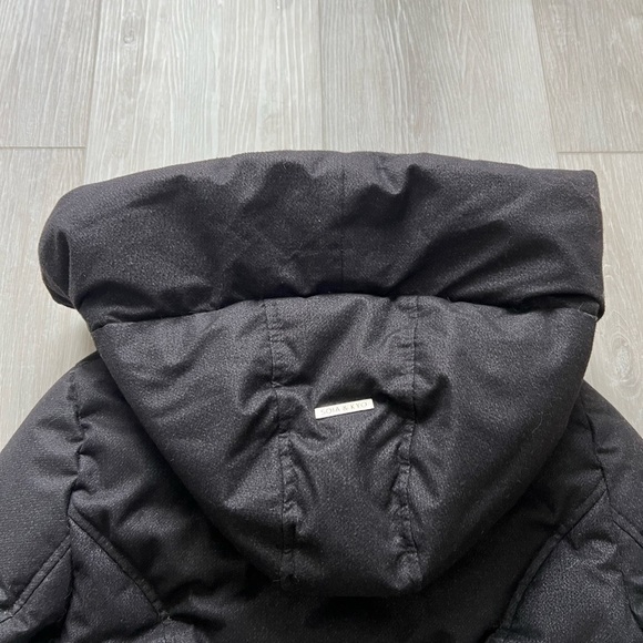 Soia & KYO CAMIELA Slim Fit Brushed Down Coat With Leather Trim - Picture 15 of 16